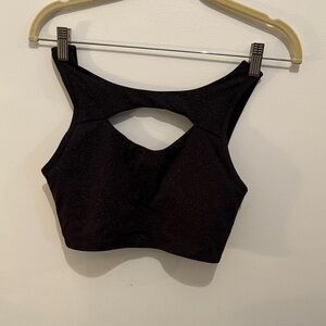 lululemon athletica Black Cutout Sports Bralette
